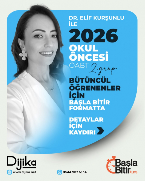 2026 OKUL ÖNCESİ ÖABT HAFTA İÇİ GRUP